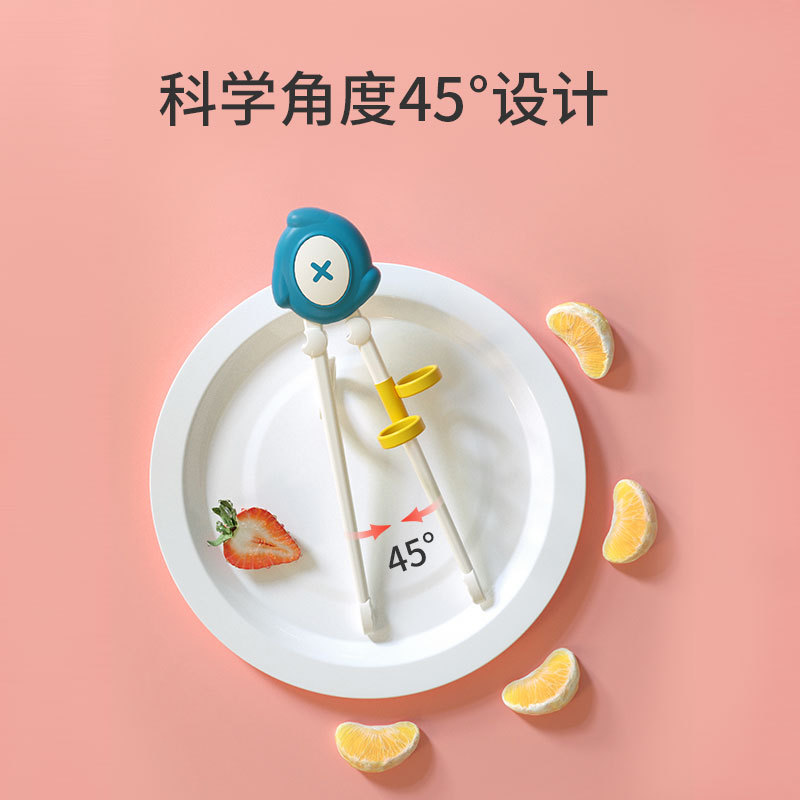 Fabricantes al por mayor palillos de entrenamiento para niños palillos de aprendizaje para niños palillos de entrenamiento para niños auxiliares de alimentación cubiertos