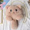 Fashionable plush shoulder bag for mother and baby, small rabbit, wholesale, cat, Korean style, kitten