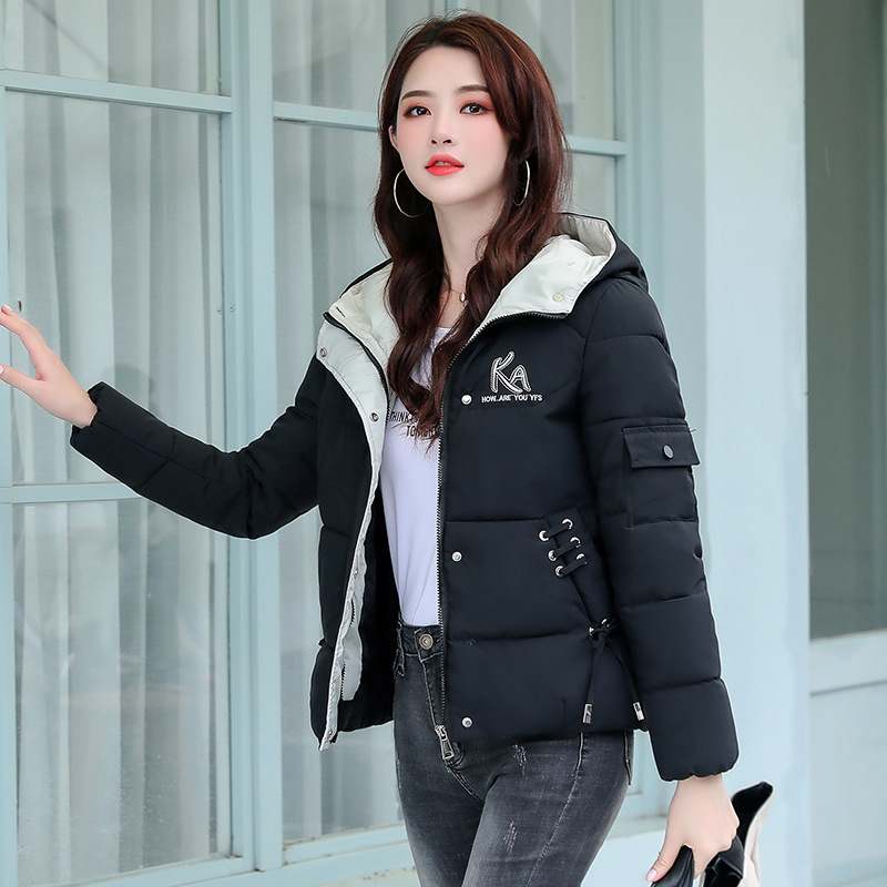 2021 al por mayor nueva ropa de algodón para mujeres corto estilo coreano chaqueta de algodón caliente delgada ropa de mujer abrigos de invierno y otoño estudiantes chaqueta de algodón