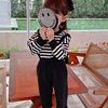 Set, T-shirt, autumn overall, long sleeve, for 3-8 years old