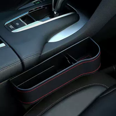 Car Seat Gap Storage Car storage bag/box - plastic-leatherblack-co-pilot
