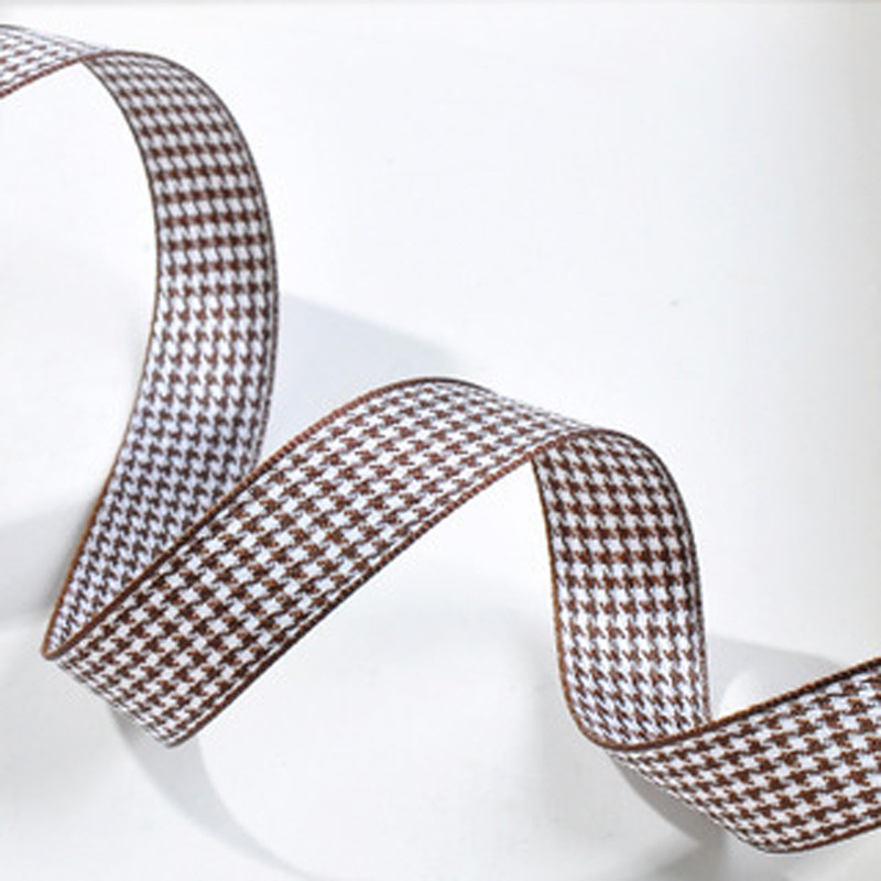 1,6 cm Plaid cinta embalaje de regalo cinta de estilo británico ropa accesorios textiles DIY tocado accesorios para el cabello cinta