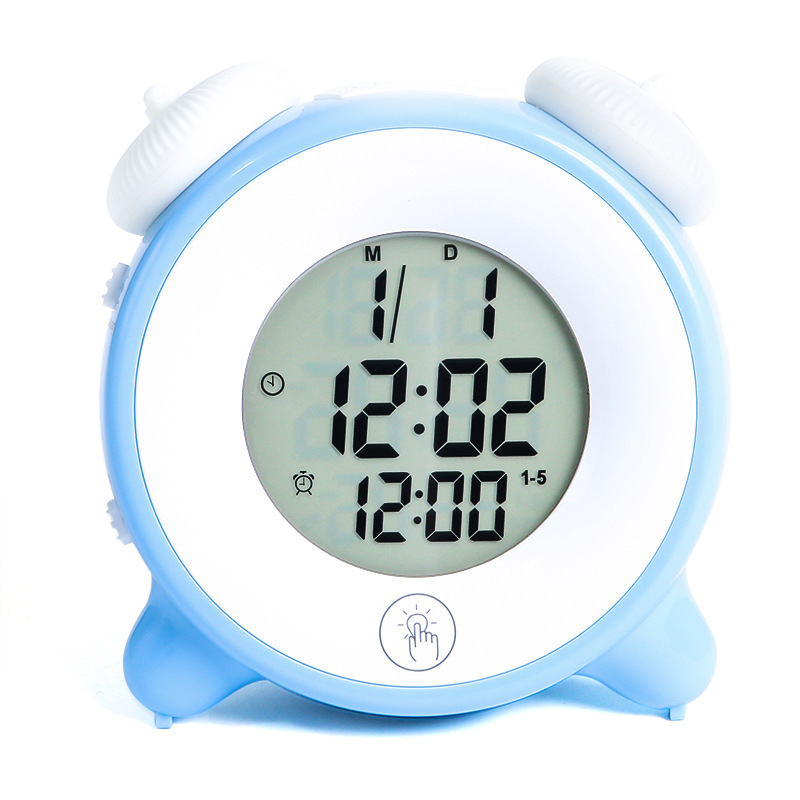 Reloj Despertador Infantil Multifunción con Luz Ambiental