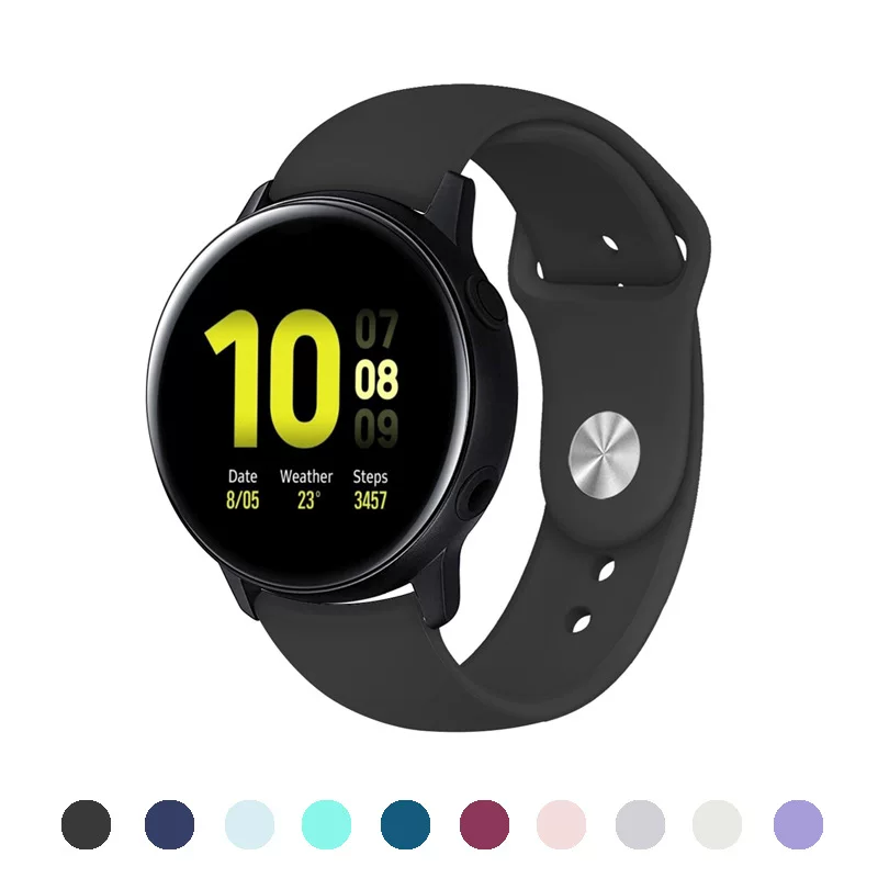 Подходит для Samsung Galaxy Watch Active 2, силиконовый ремешок, спортивный, для Apple Disclosure