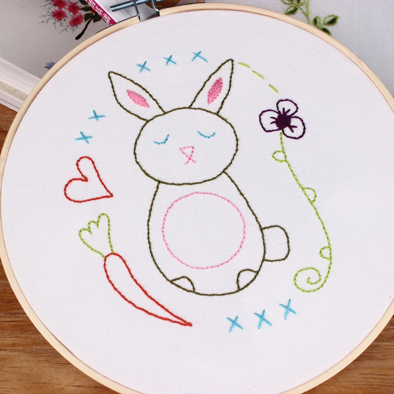 DIY manual bordado kit material paquete europeo de dibujos animados animal principiante kindergarten formación enseñanza