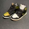 Black and gold mandarin ducks (a pair of nude shoes)