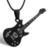 Guitar stainless steel, necklace, pendant, European style