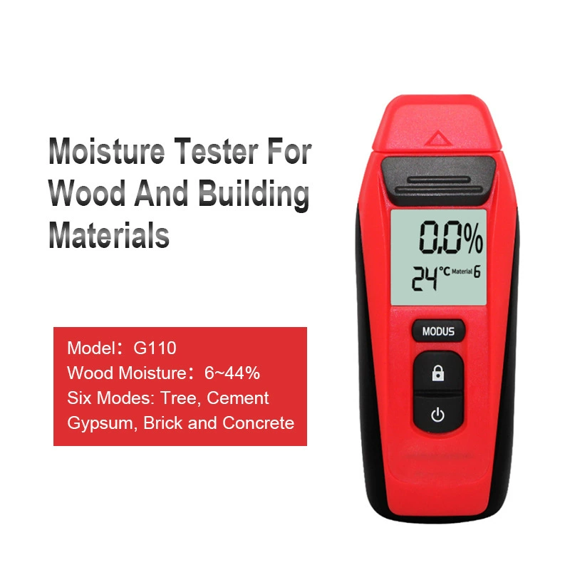 G110 деревянный Измеритель влажности тестер строительного материала пола коробки измеритель влажности подключаемый зонд