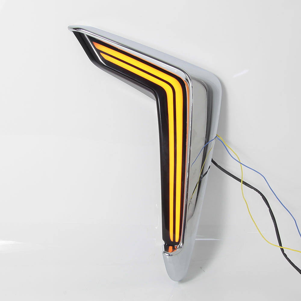 Aplicable a 2019 ELFA/ALPHARD cuerno luz nueva ELFA Luz de niebla modificado LED luz diurna tres colores