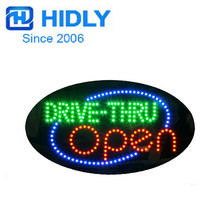 LEDưlָDRIVE THRU OPEN SIGNɁD