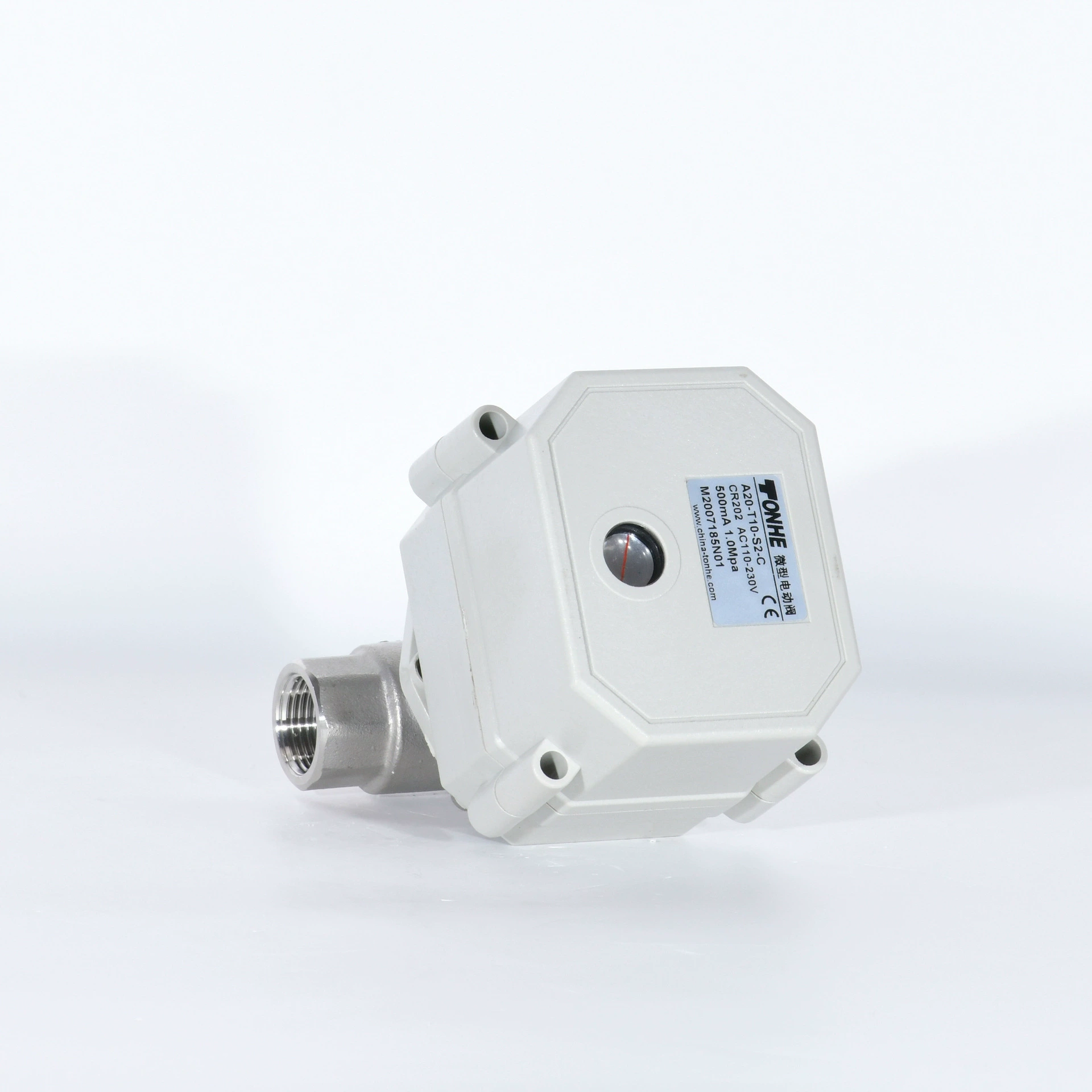 2 Электрический клапан из нержавеющей стали 304 Электрический шаровой кран TONHE Tonghe A20-T8-S2-C