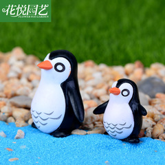 Moss Micro Landscape Decor Penguin Father and Son Figurine DIY Small Ornament Multiple Interior Decor