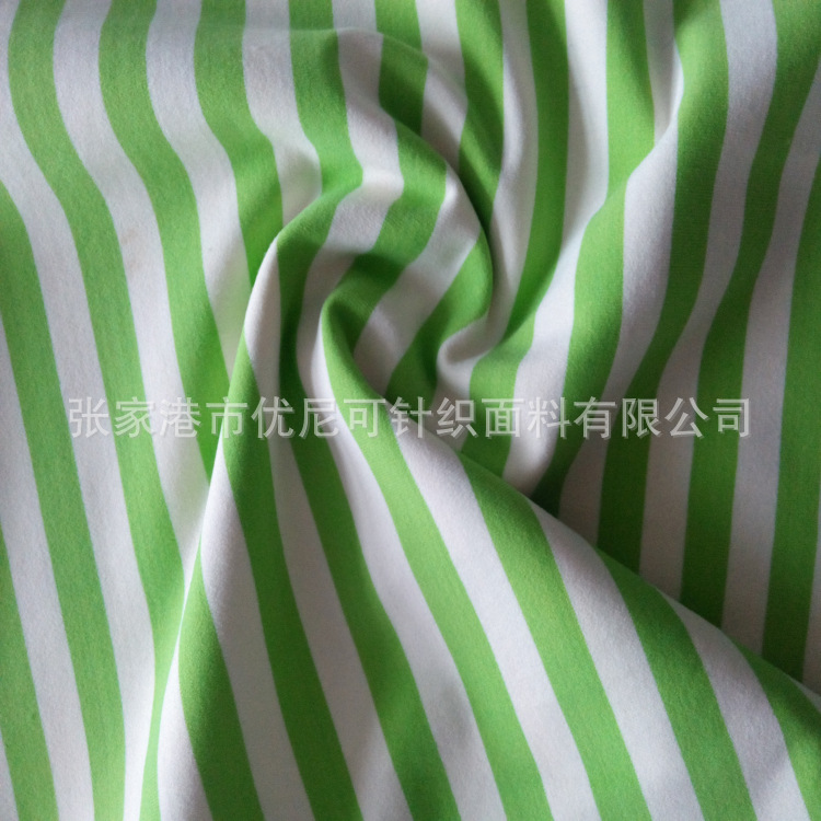 锦氨彩条布  单面锦氨宽条彩条布 锦氨弹力色织条纹布