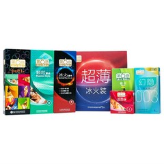 Sixth Sense condoms, ultra-thin, smooth and super-smooth particles, ice and fire bumps, threaded hyaluronic acid condoms, sex toys