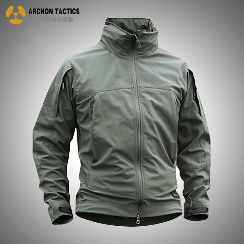 Archon Lightweight Soft Shell Tactical Jacket Men's Tactical Jacket Velvet Warm Windproof Waterproof Jacket