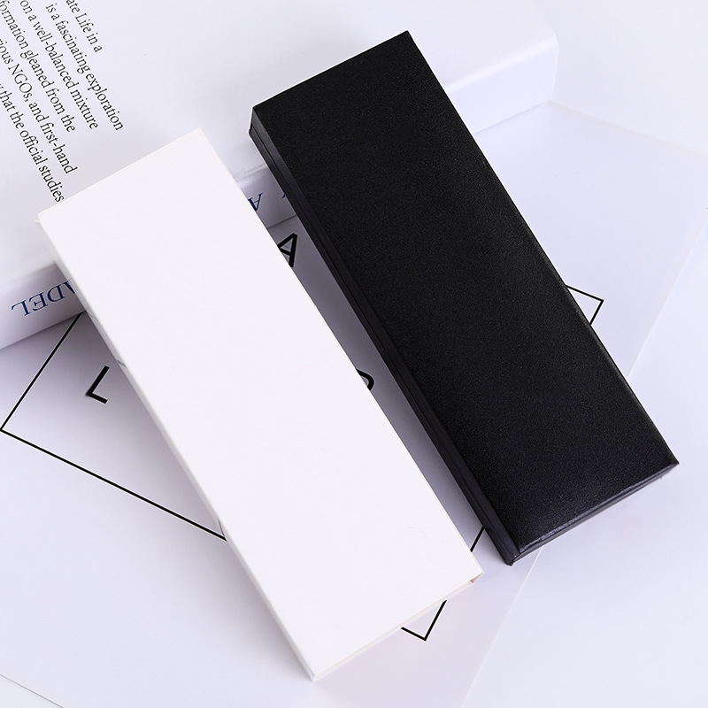 Suministro directo de fábrica caja de papelería negra caja de bolígrafo de firma comercial caja de bolígrafo pequeña caja de papel caja de bolígrafo comercial logotipo de impresión