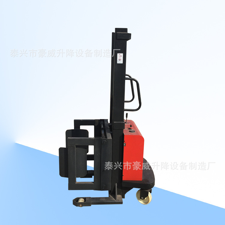 厂供电动油桶车 方形半电动纸卷皮具夹抱堆高车 智能软抱夹属具