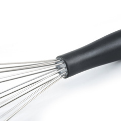 Manual stainless steel rubber handle ball core egg beater milk frother kitchen snack baking household handheld mixer