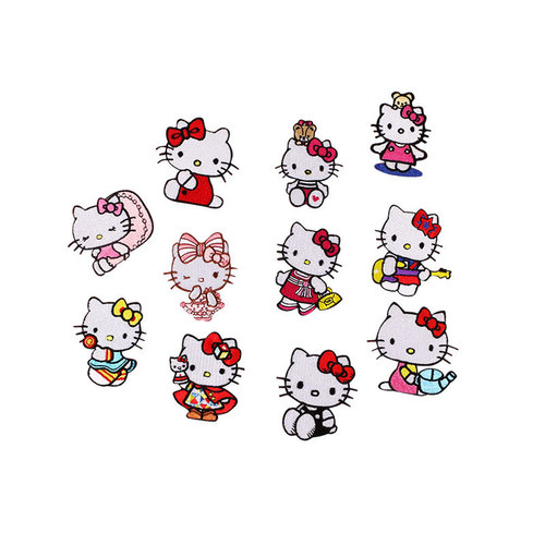 Self-adhesive clothing embroidery patch kitty cat shoe cap patch bag DIY patch patch sticker