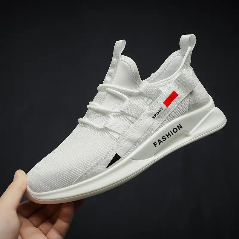 2026 Summer New Style Fly-Knit Men's Shoes, Breathable Mesh Shoes, Men's Casual Sports Running Shoes, Korean Style Trendy Versatile Shoes