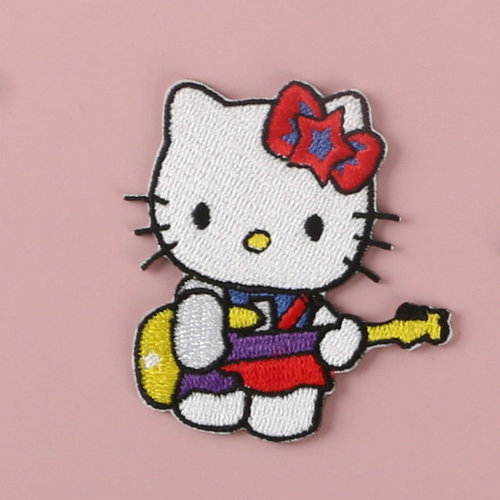Self-adhesive clothing embroidery patch kitty cat shoe cap patch bag DIY patch patch sticker