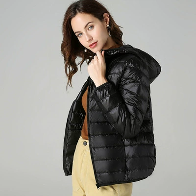 With hood, black