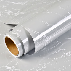 Cross-border marble stickers wholesale thickened self-adhesive waterproof pvc kitchen oil-proof wall stickers countertop renovation paper