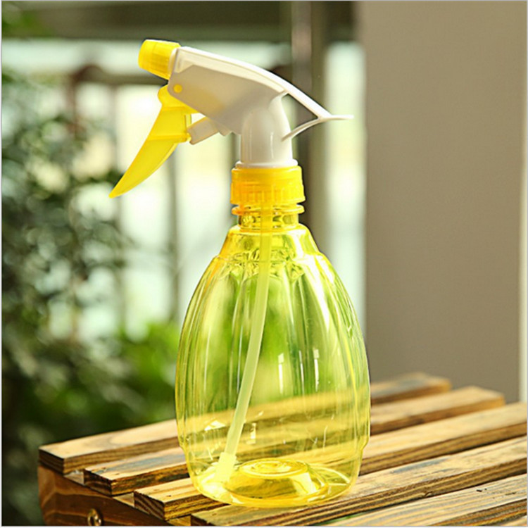 Jardinería regadera planta suculentas regadera en forma de melón color doméstico presión de la mano botella de spray regadera de plástico