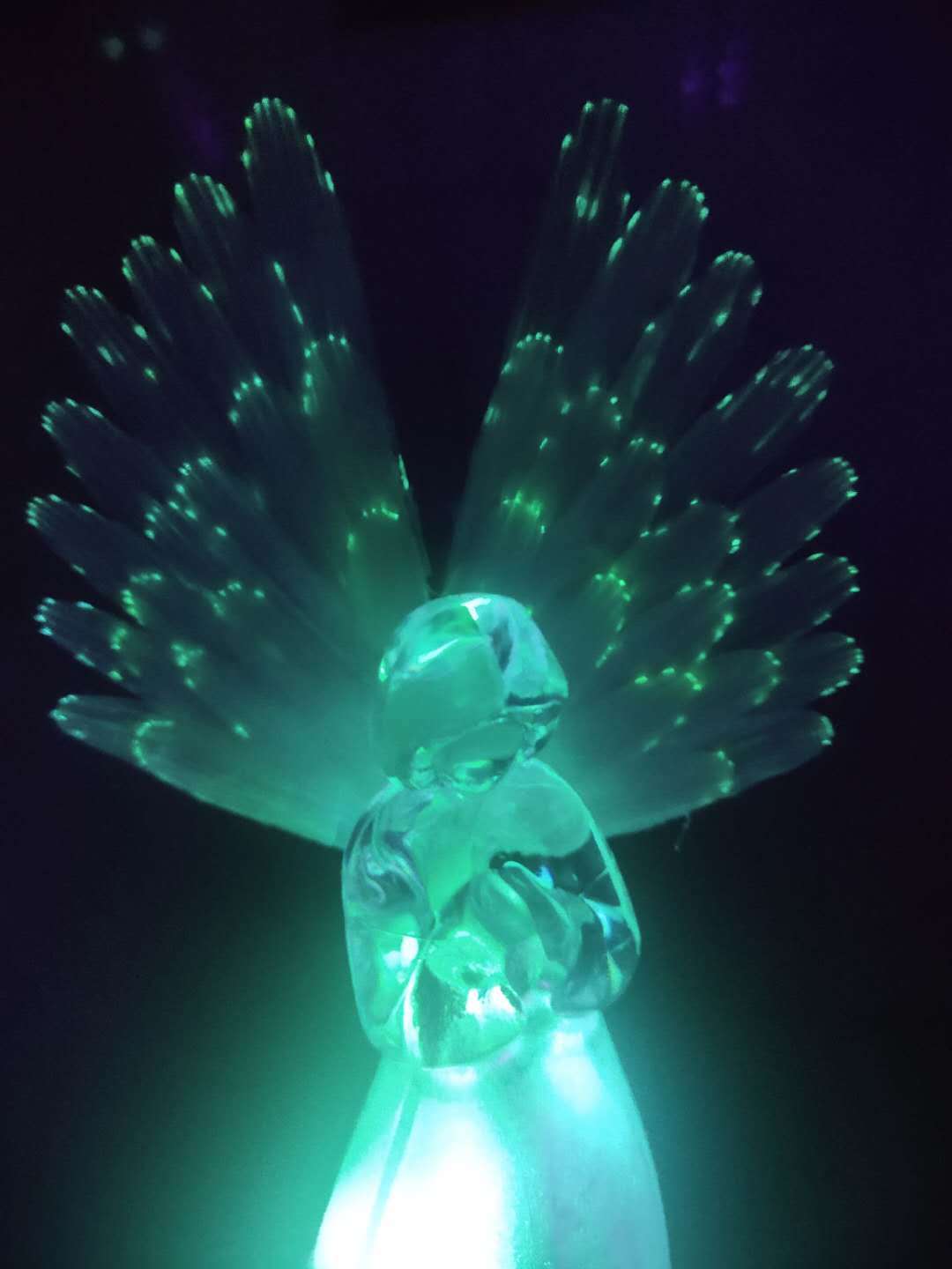 LED solar Ángel luz impermeable al aire libre Villa patio simulación de fibra óptica decoración lámpara tierra Amazon