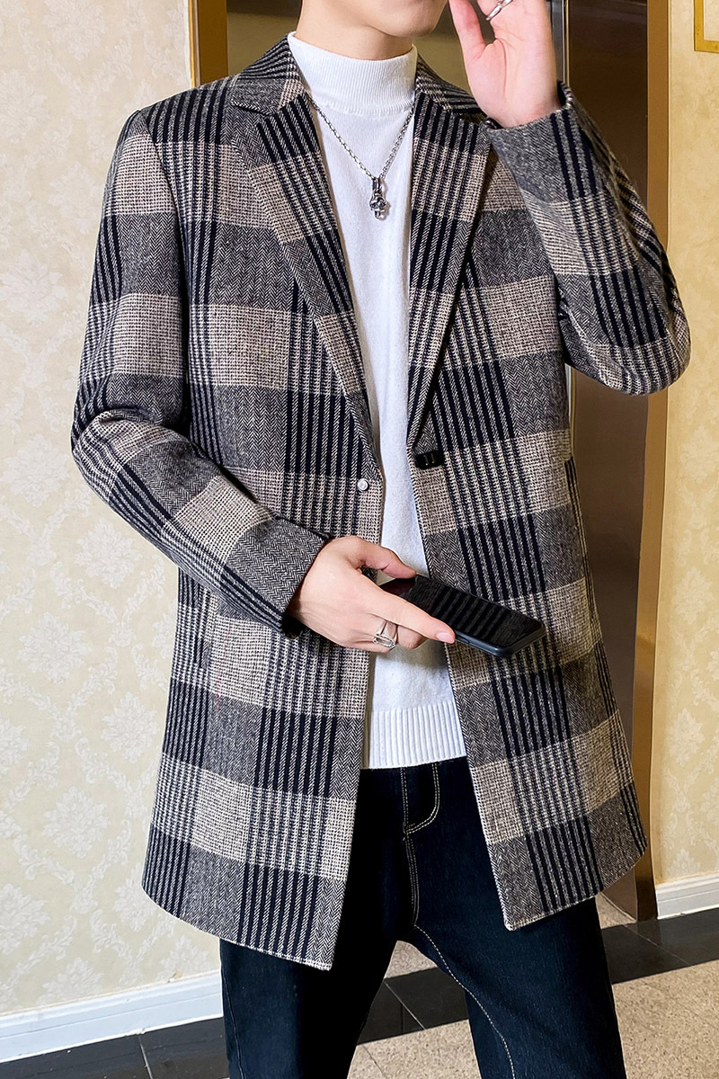 Abrigo de lana para hombre