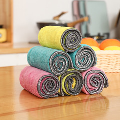 Coral velvet double-sided double-color composite square towel high-density car washing and wiping towel fiber thickened water-absorbent cleaning rag