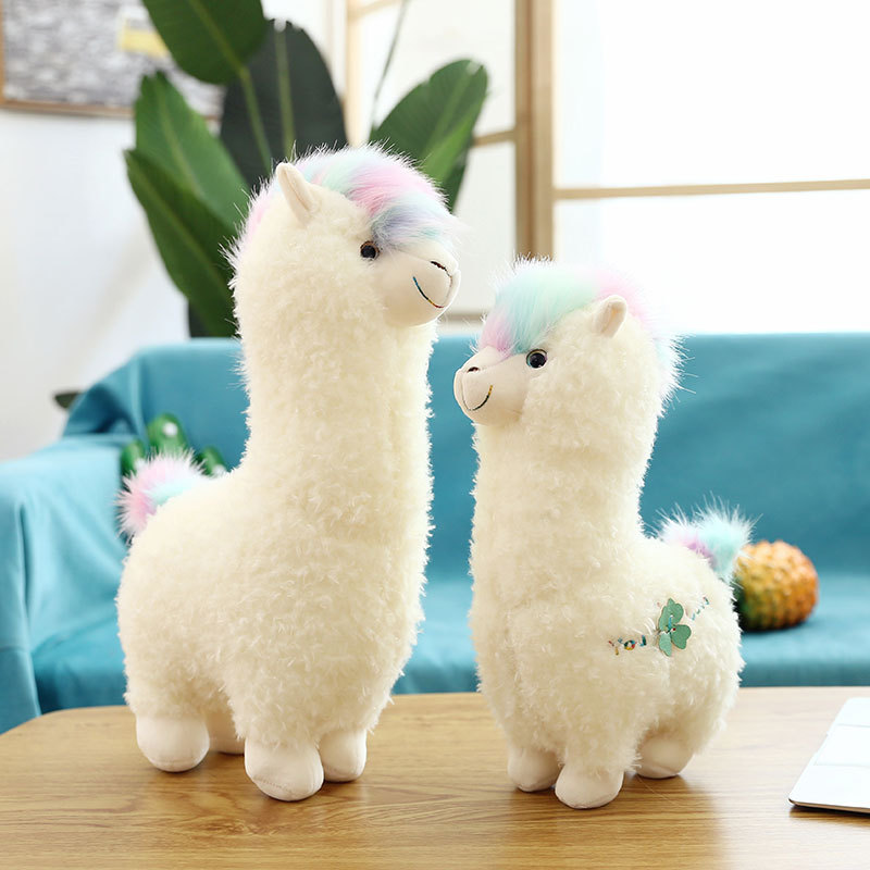 创意羊驼公仔毛绒玩具可爱梦幻小羊抱枕女生礼物可爱布娃娃玩偶