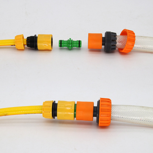 Two-way docking nipple 2 two-way quick connector repair joint two-way repair hose quick connect extension wash pipe