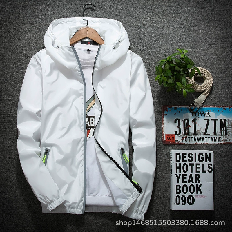 На открытом воздухе виндбреакер весны и осени для людей и женщин плюс толстый ЛОГОТИП куртки плюс куртка размера