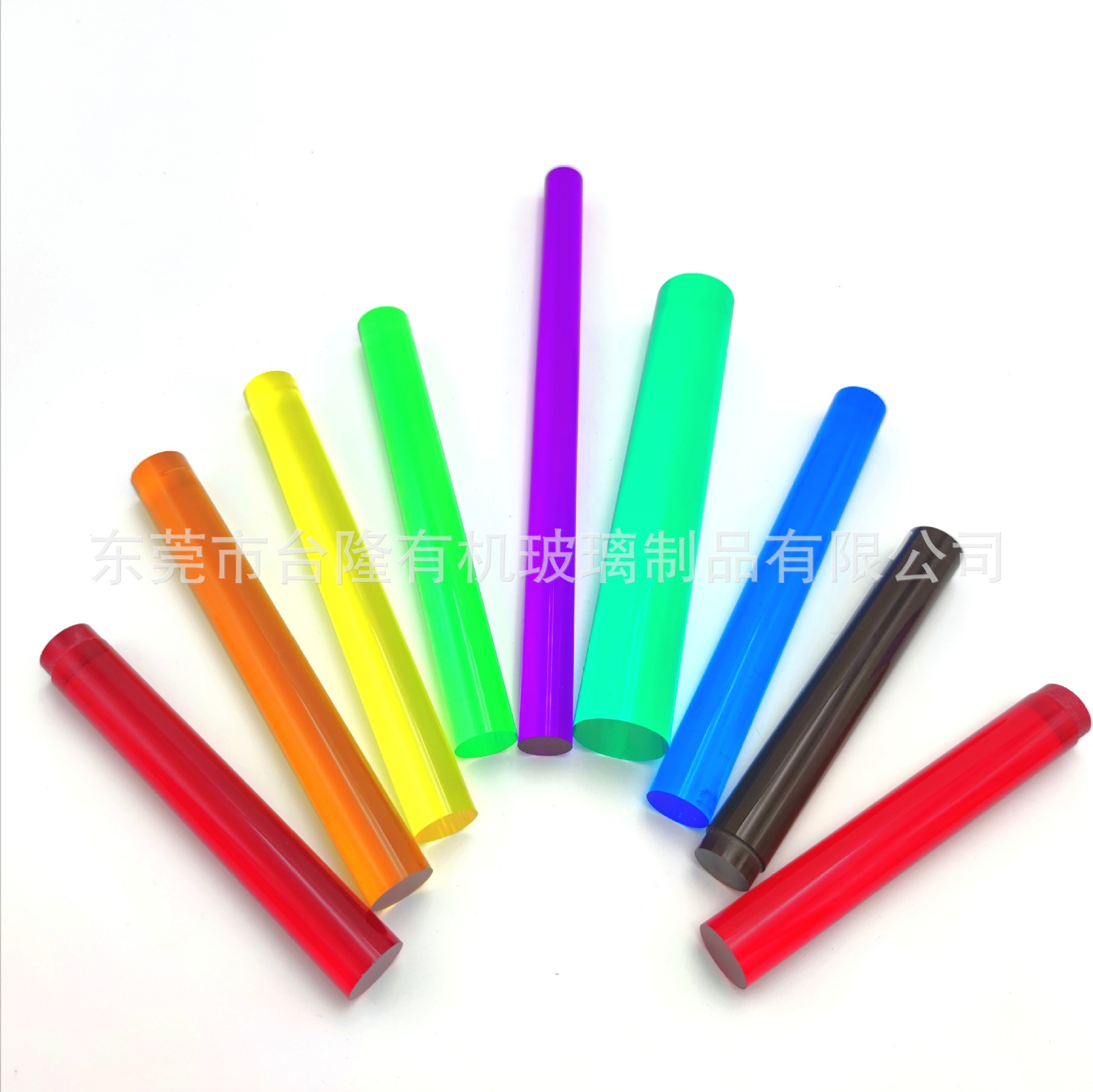 亚克力棒有机玻璃棒彩色棒线条棒彩线棒（可加工尺寸）灯配