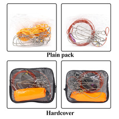 新品不鏽鋼材質-單個鎖魚扣-五扣-十扣帶地插浮力棒活魚扣漁具