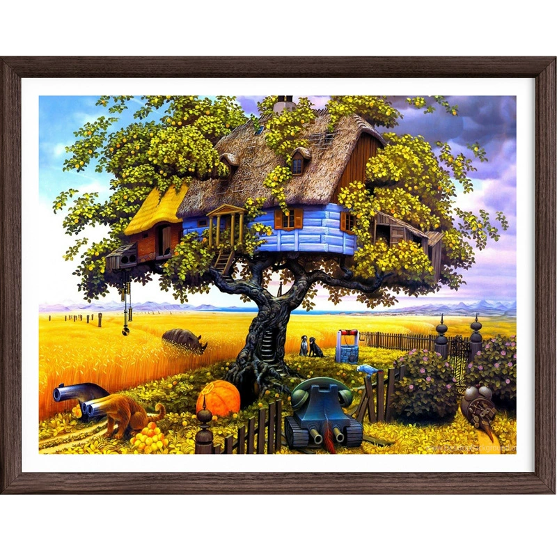 Набор для алмазной живописи 5D, пейзажи и животные, 30×40 см