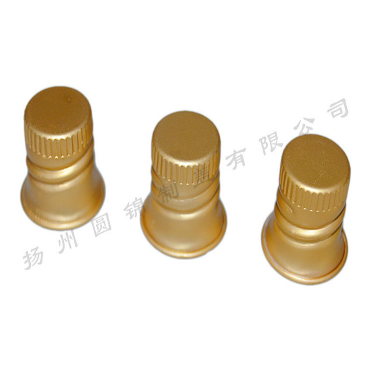 长期供应各种规格金属盖 化妆品保健品螺纹翻边铝盖 氧化铝盖批发