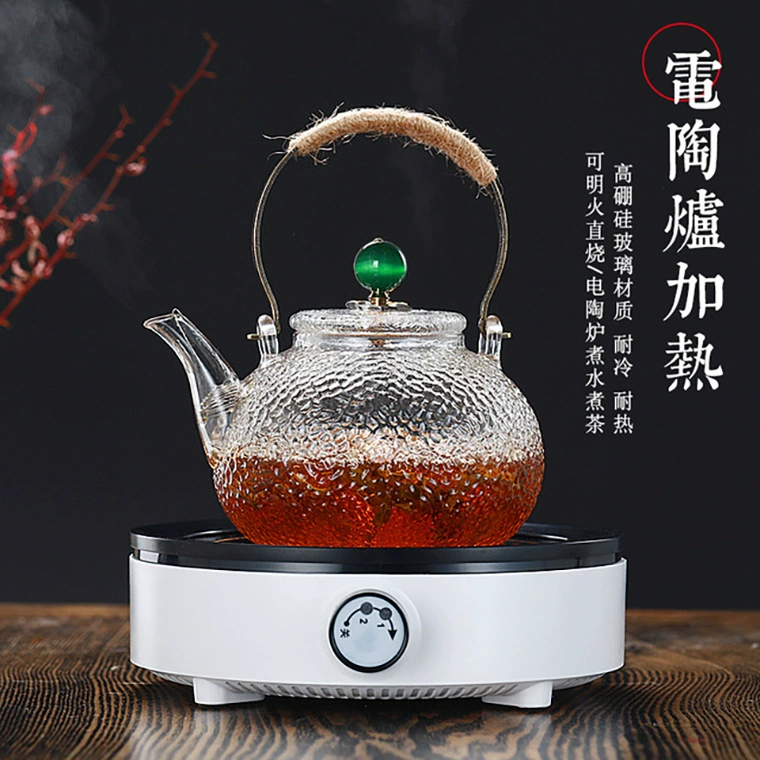Japanese teapot, glass filter, tea set, increased thickness