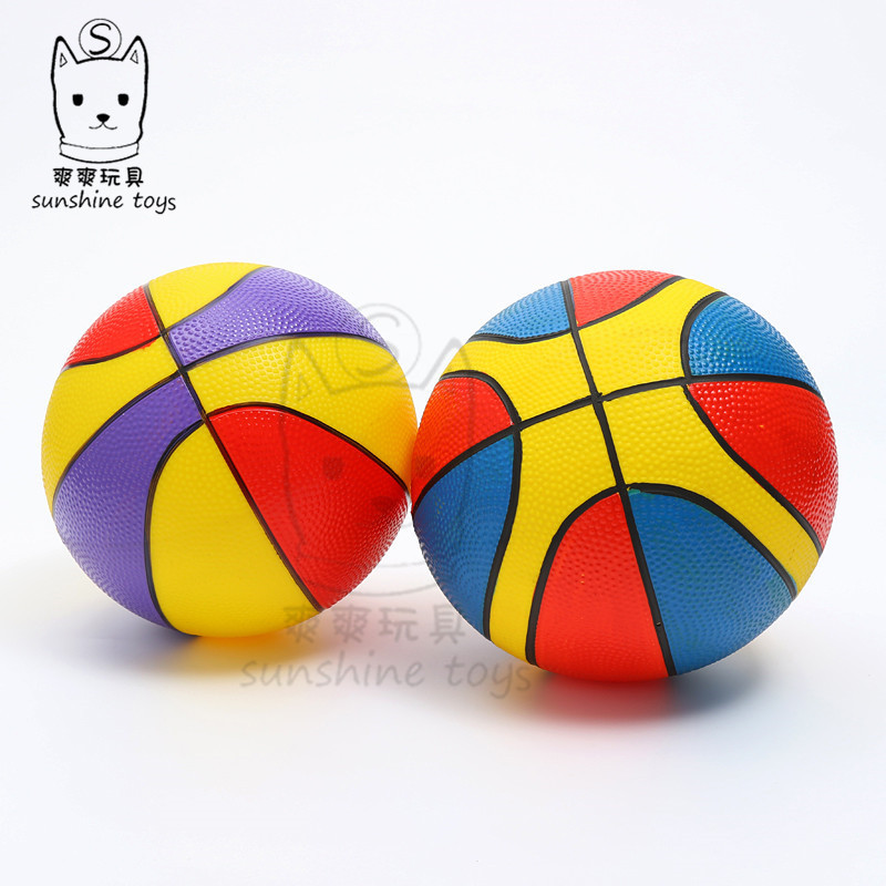 Painted basketball inflatable toy PVC for training