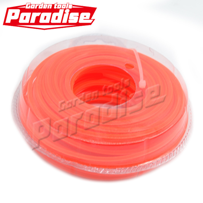 头部工厂供应 割草机打草绳 打草机通用尼龙绳 割草线2.0mm*15M