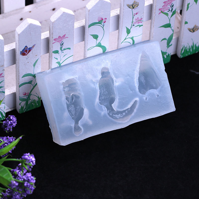 Serie animal perro bulldog gato fondant cake silicona molde DIY joyería hecha a mano llavero Decoración