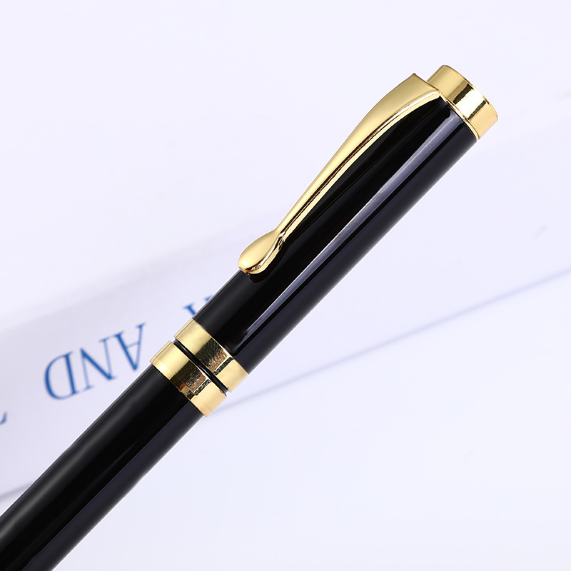 Pluma de firma de metal suministro directo de fábrica pluma de regalo de negocios pluma publicitaria letras logotipo firma pluma de cuentas de alta gama