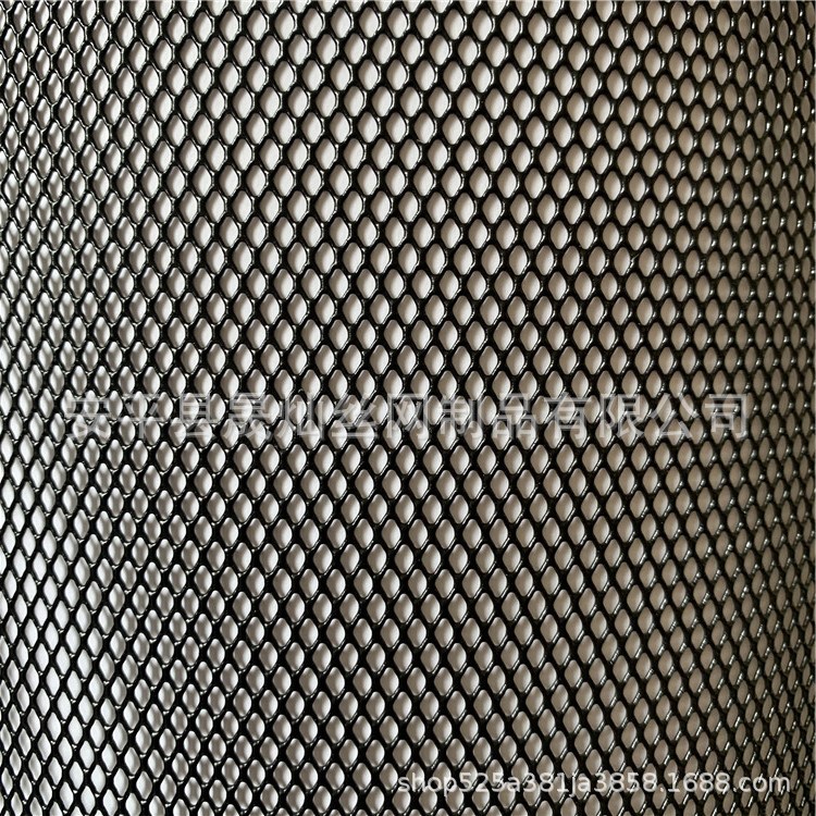 金属菱形网板 黑色拉伸网板 小孔钢板网机器防护菱形网现货厂家