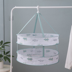 Direct Manufacturer Sale Printed Outdoor Sun Pillow Clothesline for Drying Clothes, Foldable Home Storage Toy Clothes Basket