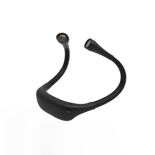 Cross-border necklace light, student eye-protection LED reading lamp, USB charging book light, outdoor night run neck light