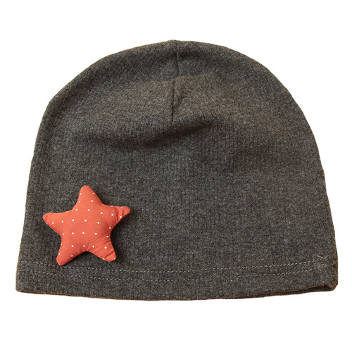 Single layer trendy spring and autumn thin children's hat star pure cotton knitted baby pullover hat cotton baby hat