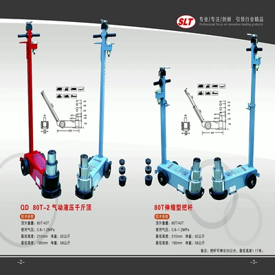 Hydraulic Pneumatic 0kg Ton Heavy-Duty Auto Repair Truck Telescopic Handlebar Foldable Hydraulic Horizontal 0kg Ton