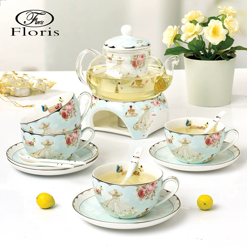 Glass fruit tea, tea set, flavored tea, teapot, cigarette holder, Birthday gift