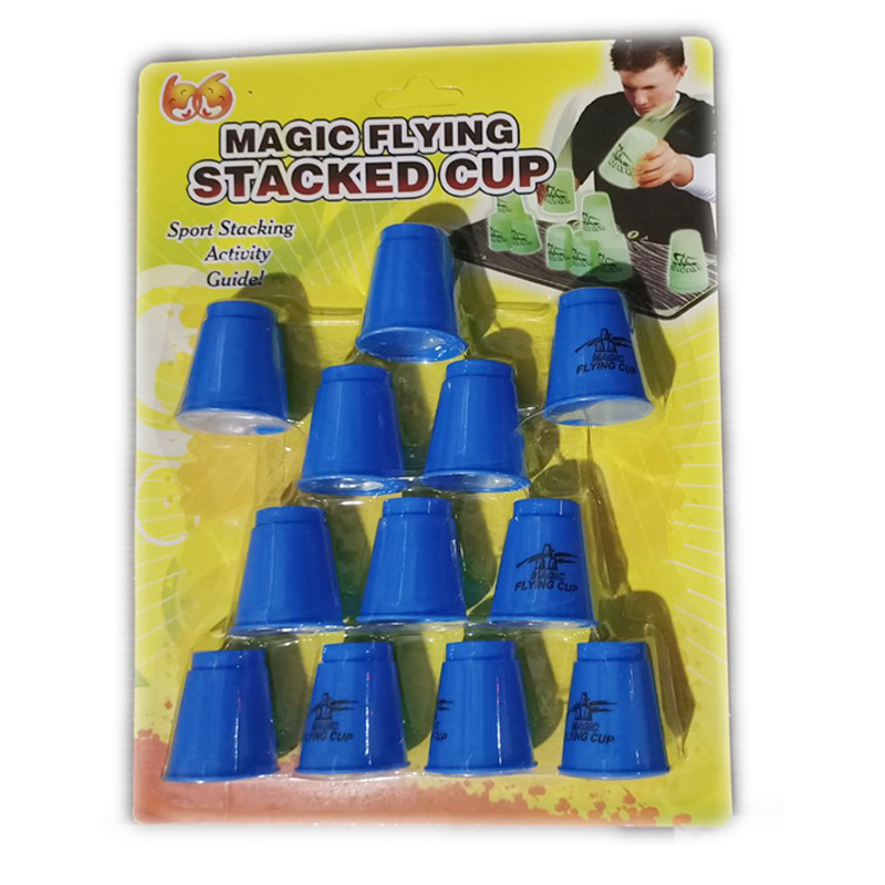 Niños inteligencia competitiva velocidad plegable Copa partido padre-hijo mini taza voladora juego de mesa de juguete